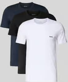 Boss regular fit T-shirt van puur katoen model 'CLASSIC' in set van 3 - Foto 7
