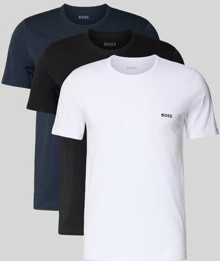 Boss Regular fit T-shirt van puur katoen in een set van 3 stuks model 'CLASSIC' - Foto 5
