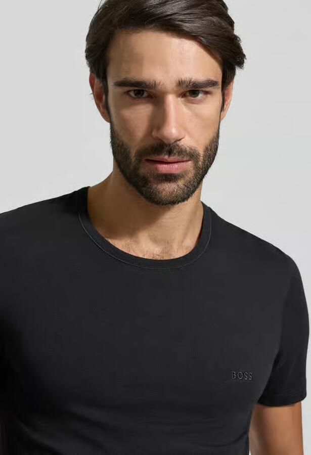 Boss Regular fit T-shirt van puur katoen in een set van 3 stuks model 'CLASSIC' - Foto 5