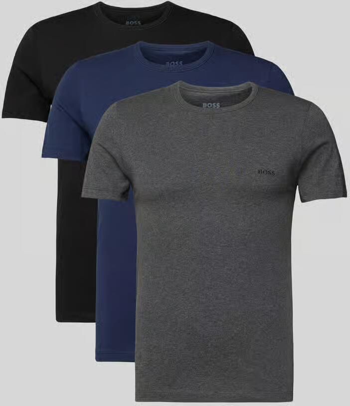 Boss Regular fit T-shirt van puur katoen in een set van 3 stuks model 'CLASSIC' - Foto 4
