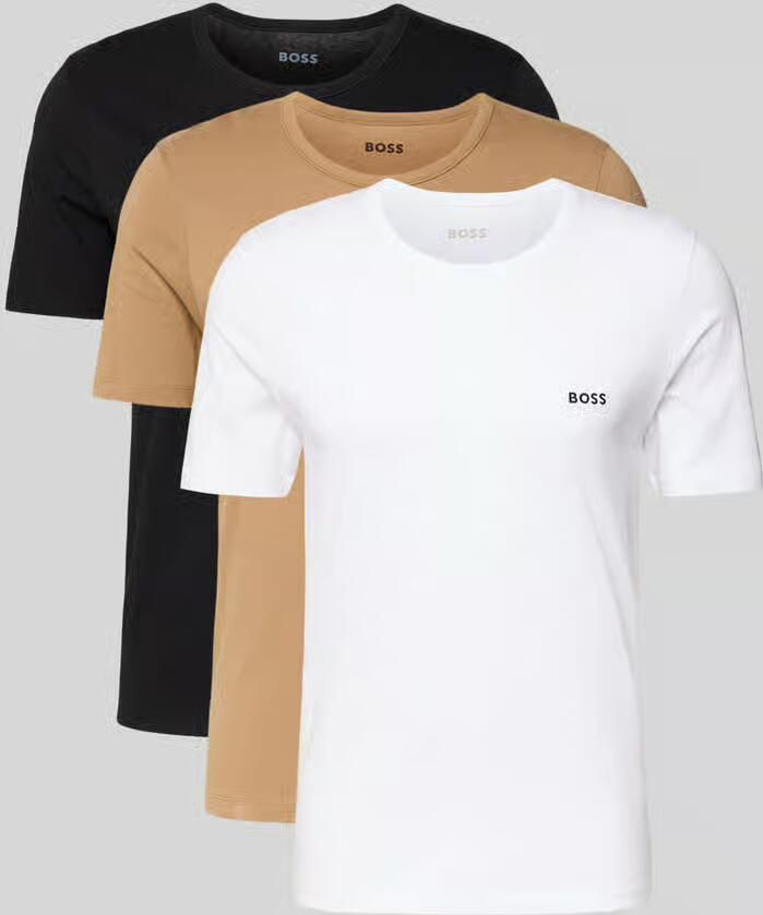 Boss Regular fit T-shirt van puur katoen in een set van 3 stuks model 'CLASSIC' - Foto 5