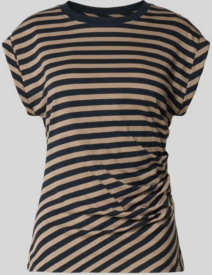 Boss regular fit T-shirt van puur katoen model 'Epka_striped1' - Foto 2
