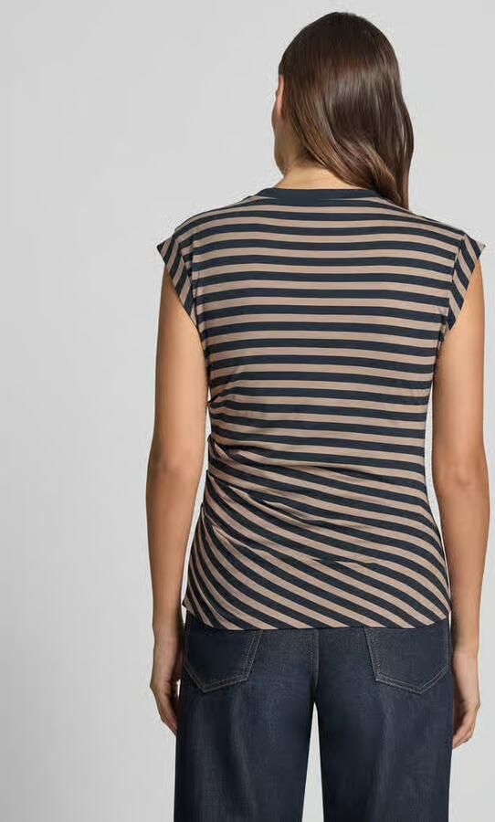 Boss regular fit T-shirt van puur katoen model 'Epka_striped1' - Foto 4