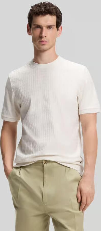 Boss Regular fit t-shirt van puur katoen model 'H-THOMPSON 321' - Foto 3