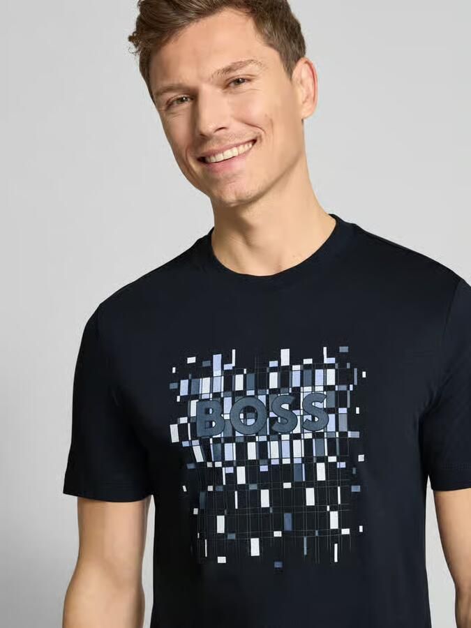 Boss Regular fit T-shirt van puur katoen model 'THOMPSON' - Foto 2