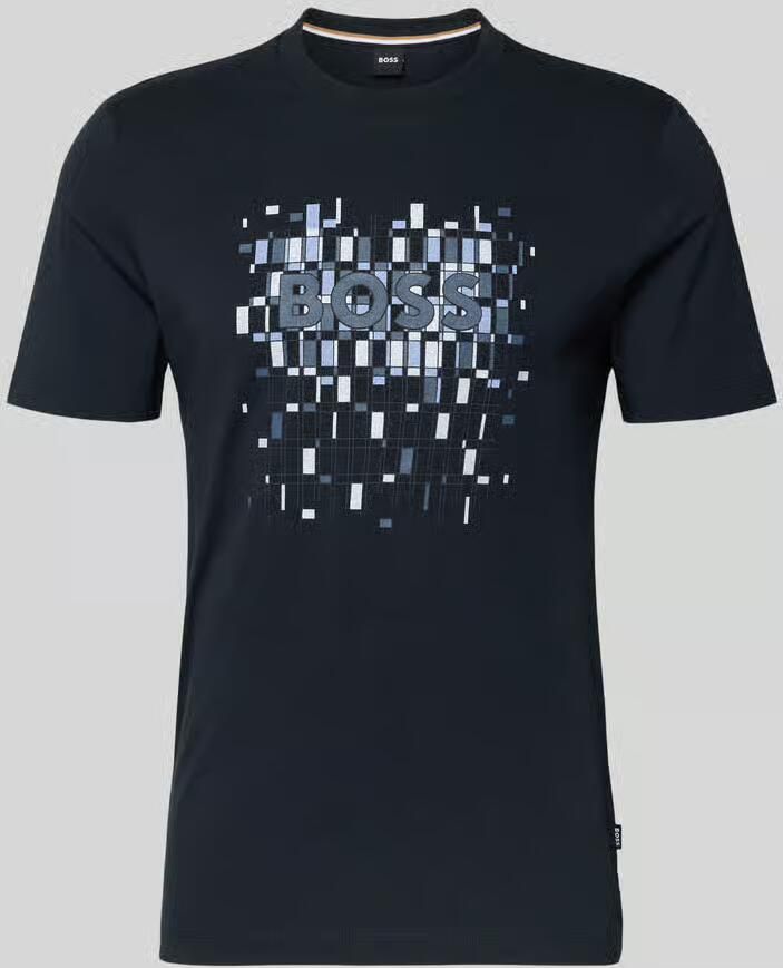 Boss Regular fit T-shirt van puur katoen model 'THOMPSON'