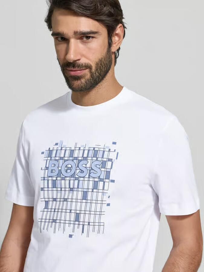 Boss Regular fit T-shirt van puur katoen model 'THOMPSON' - Foto 2