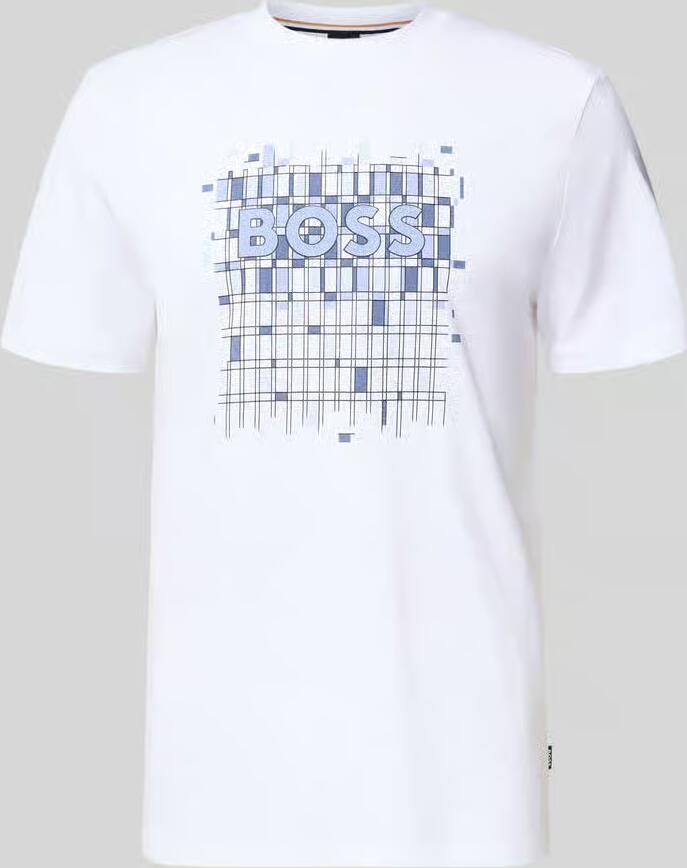 Boss Regular fit T-shirt van puur katoen model 'THOMPSON'