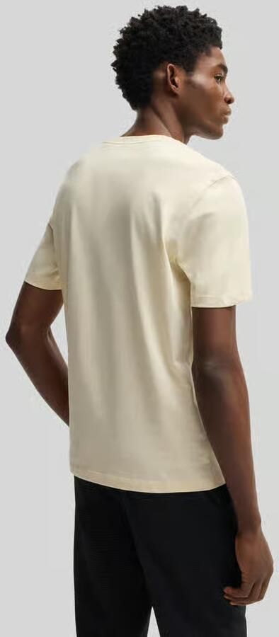 Hugo Boss Katoenen T-shirt met Rubberen Logo Thompson White Heren - Foto 6