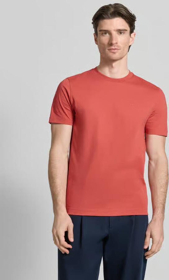 Boss regular fit T-shirt van zuiver katoen model 'Thompson 01' - Foto 3