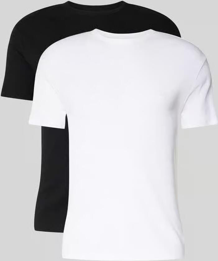 Boss regular fit T-shirtset van puur katoen in 2-pack