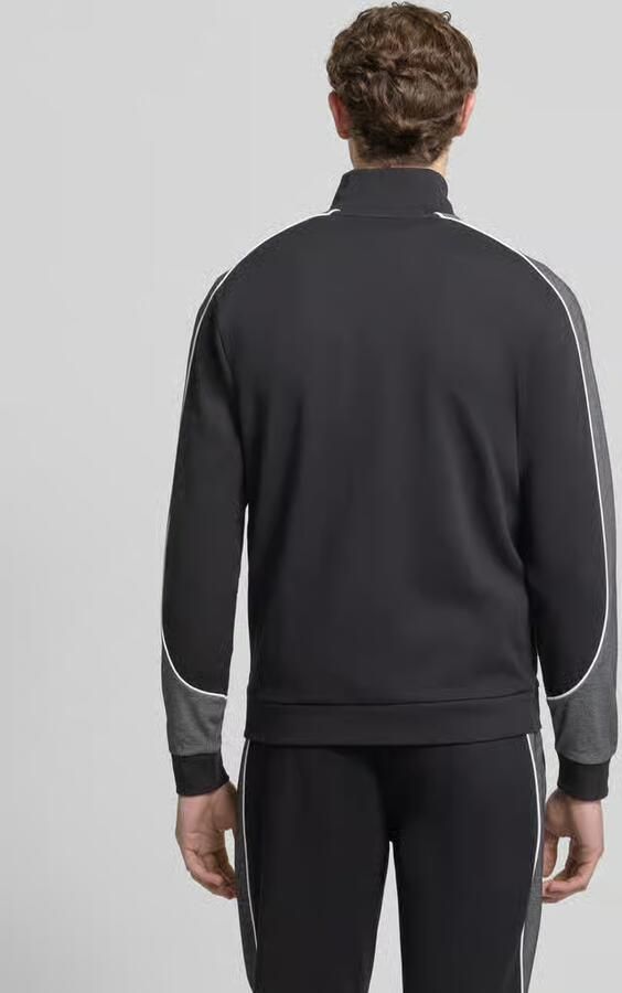 Boss Regular fit trainingsjack van katoenmix - Foto 3