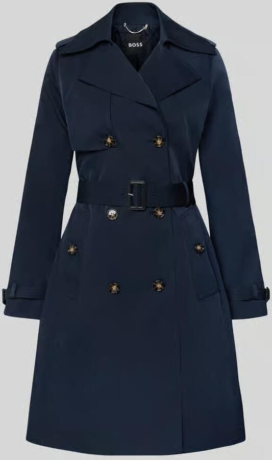 Boss Regular fit trenchcoat met dubbele knoopsluiting model 'CONRY'