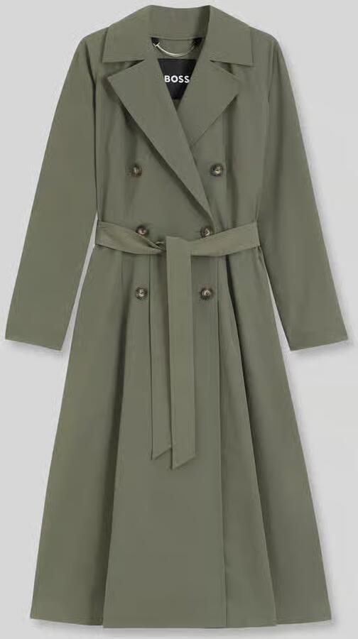Boss Regular fit trenchcoat van katoenmix - Foto 2