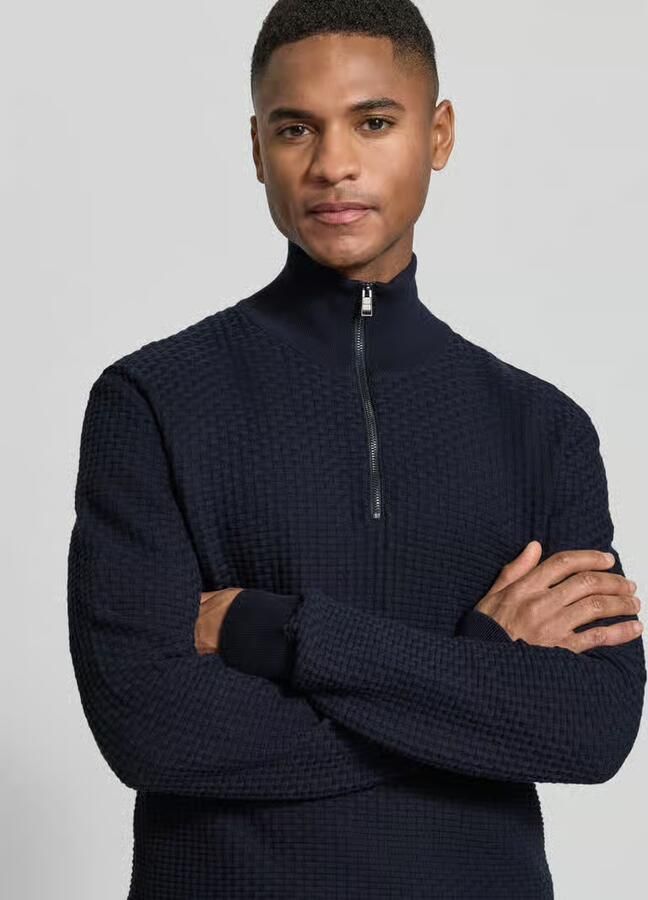 Boss regular fit troyer van zuiver katoen model 'H-ULICIO' - Foto 5