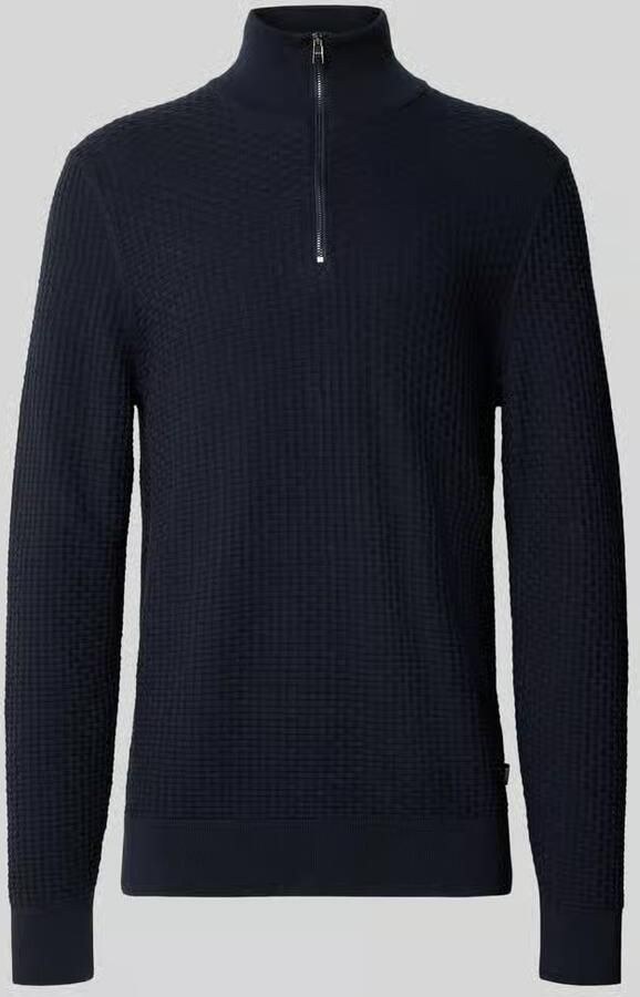 Boss regular fit troyer van zuiver katoen model 'H-ULICIO' - Foto 6