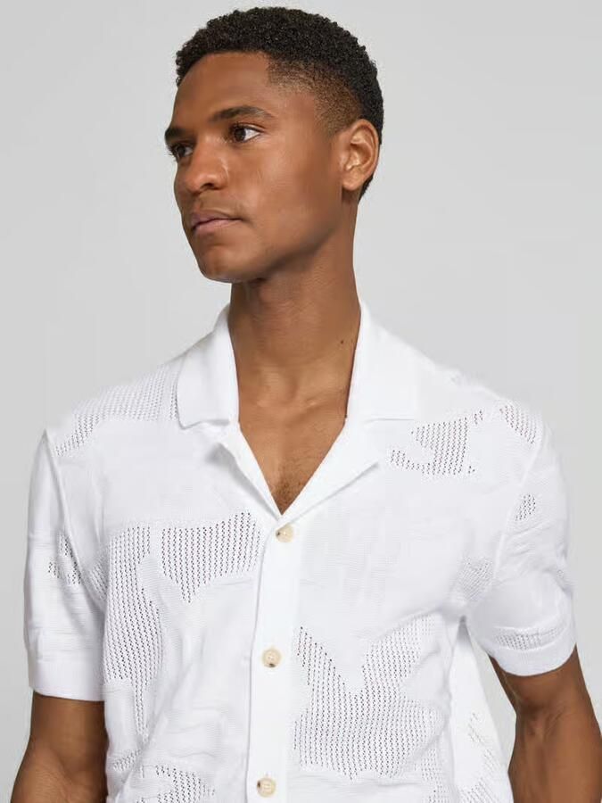 Boss regular fit vrijetijdsoverhemd van katoenen knitwear model 'C-NOY'