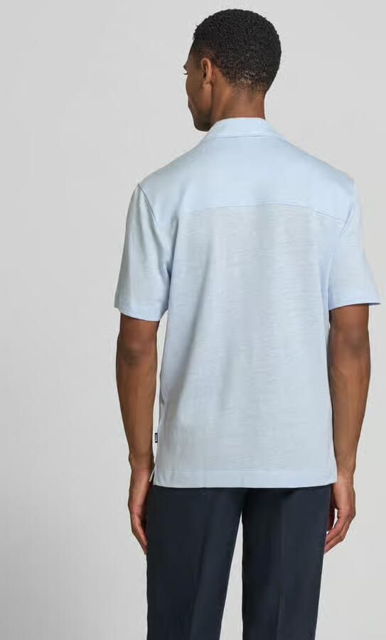 Boss regular fit vrijetijdsoverhemd van mix van katoen en linnen model 'H-POWELL' - Foto 3