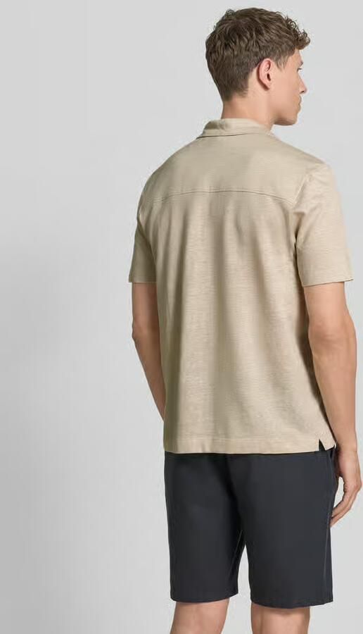 Boss regular fit vrijetijdsoverhemd van mix van katoen en linnen model 'H-POWELL'