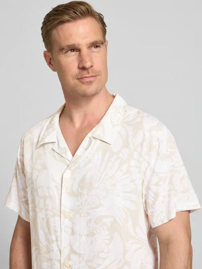 Boss regular fit vrijetijdsoverhemd van pure viscose model 'BEACH'