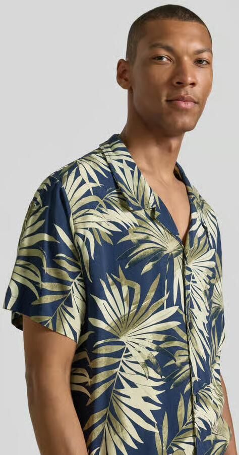 Boss regular fit vrijetijdsoverhemd van pure viscose model 'BEACH SHIRT'
