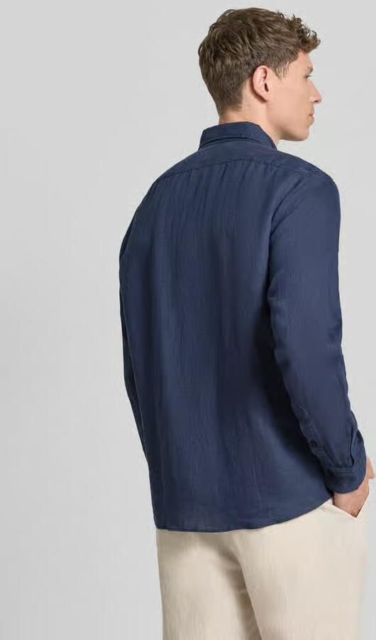 Boss regular fit vrijetijdsoverhemd van puur linnen model 'LIAM'