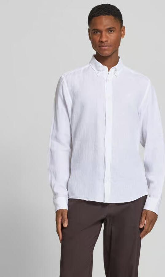 Boss regular fit vrijetijdsoverhemd van puur linnen model 'LIAM' - Foto 3
