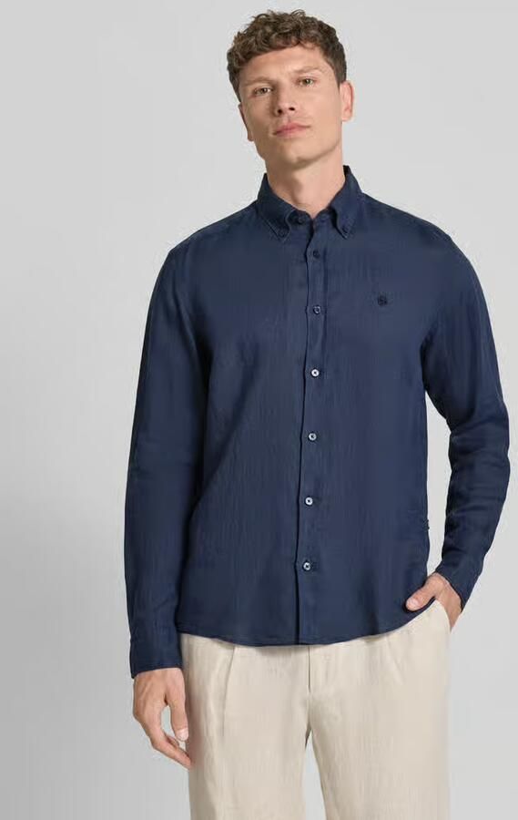 Boss regular fit vrijetijdsoverhemd van puur linnen model 'LIAM' - Foto 4