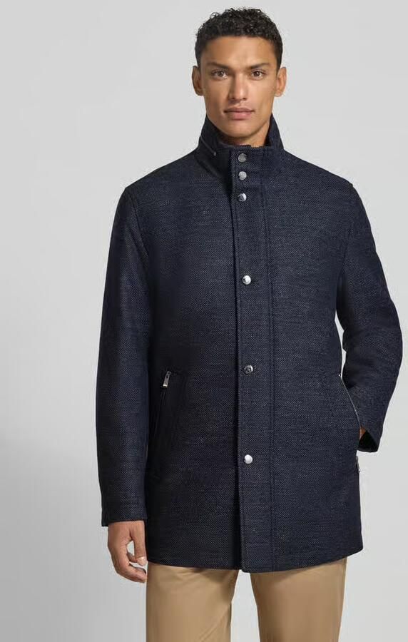 Boss Regular fit wollen lange jas met opbergbare capuchon model 'CAMRON' - Foto 2
