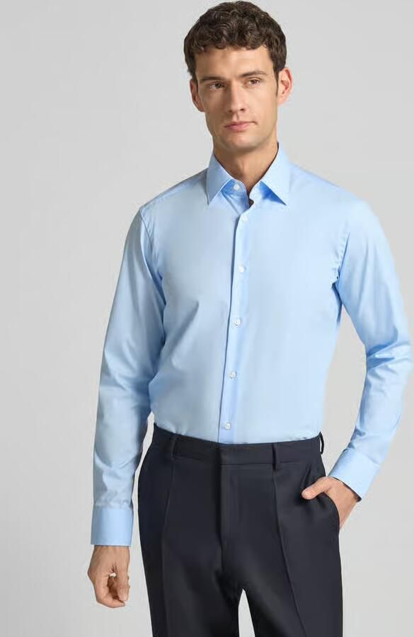 Hugo Boss Heren Business Overhemd Helder Blauw Blue Heren - Foto 4