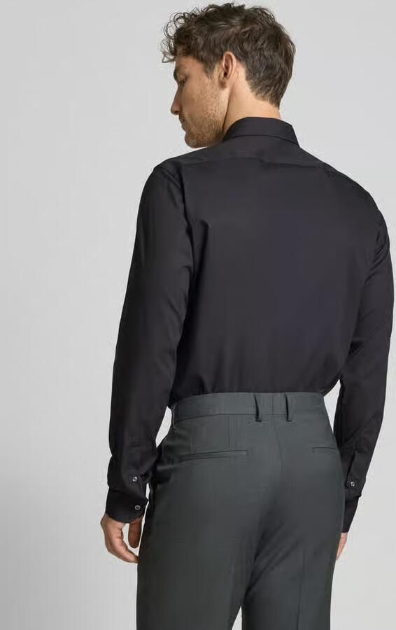 Boss Regular fit zakelijk overhemd van popeline met stretch en extra lange mouwen