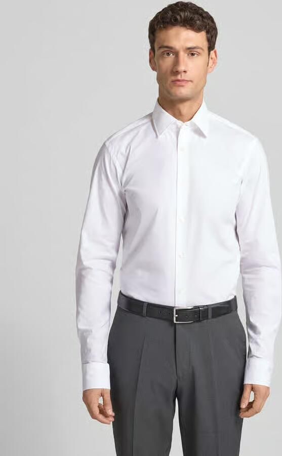 Boss Regular fit zakelijk overhemd van popeline met stretch en extra lange mouwen - Foto 2