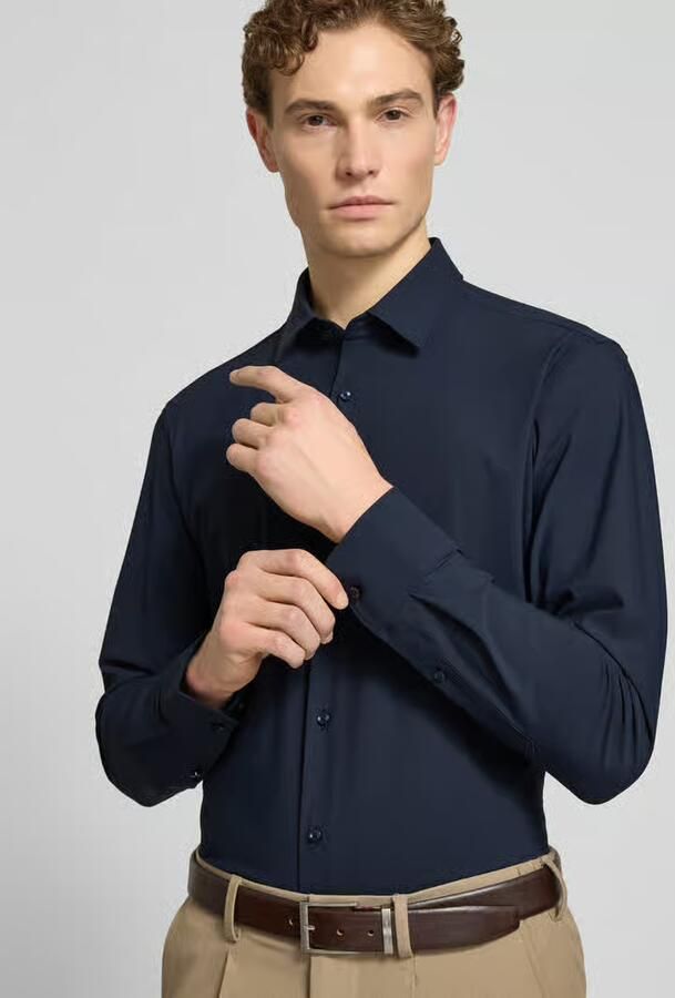 Boss regular fit zakelijk overhemd met kentkraag model 'JOE'