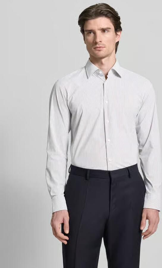 Boss Regular fit zakelijk overhemd met Kentkraag Model 'JOE' - Foto 4