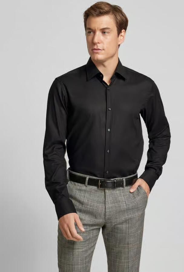 Boss Regular fit zakelijk overhemd met kentkraag model 'Joe' - Foto 2