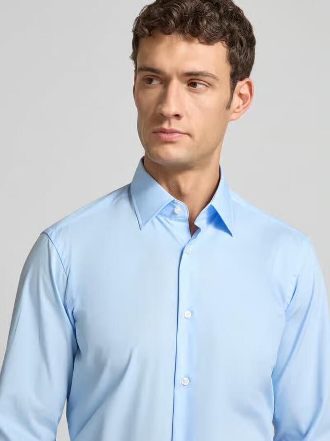 Hugo Boss Heren Business Overhemd Helder Blauw Blue Heren