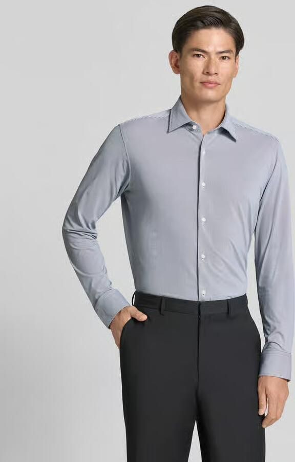 Boss Regular Fit zakelijk overhemd met structuurpatroon model 'P-JOE-K-261' - Foto 2