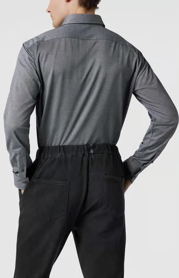 Boss Regular fit zakelijk overhemd van een katoenmix - Foto 5