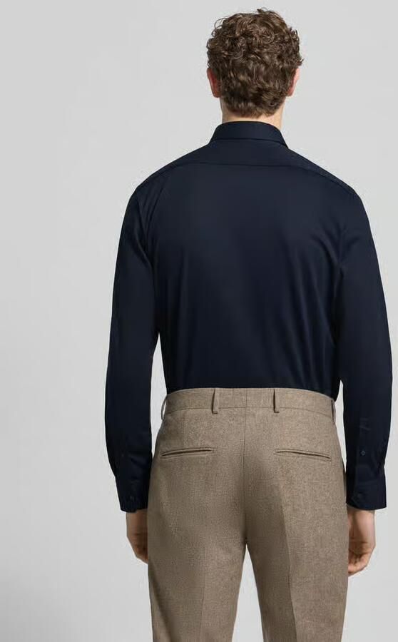 Boss Regular fit zakelijk overhemd van een katoenmix - Foto 6