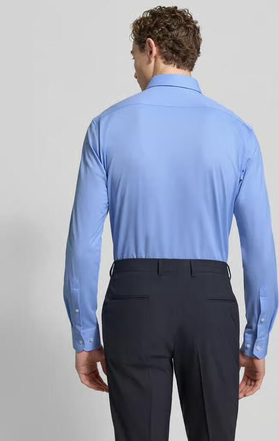 Boss Regular fit zakelijk overhemd van een katoenmix - Foto 6