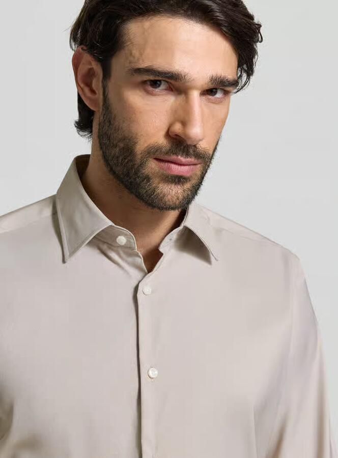 Boss Regular fit zakelijk overhemd van elastisch twill model 'P-JOE-KENT-C1-222' - Foto 2