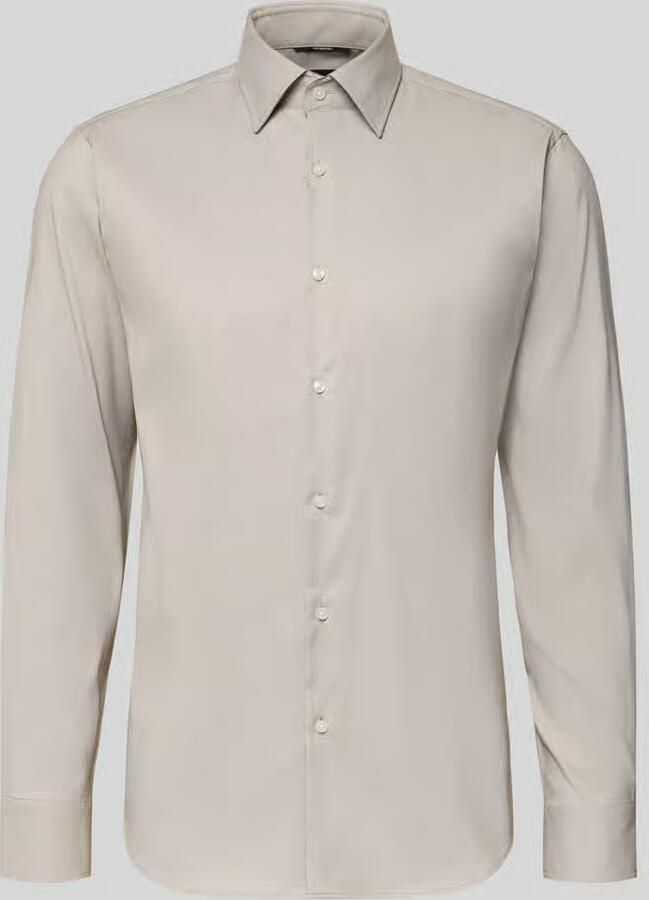 Boss Regular fit zakelijk overhemd van elastisch twill model 'P-JOE-KENT-C1-222'