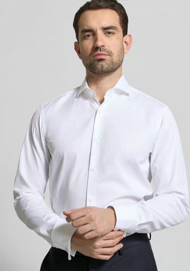 Boss regular fit zakelijk overhemd van katoen