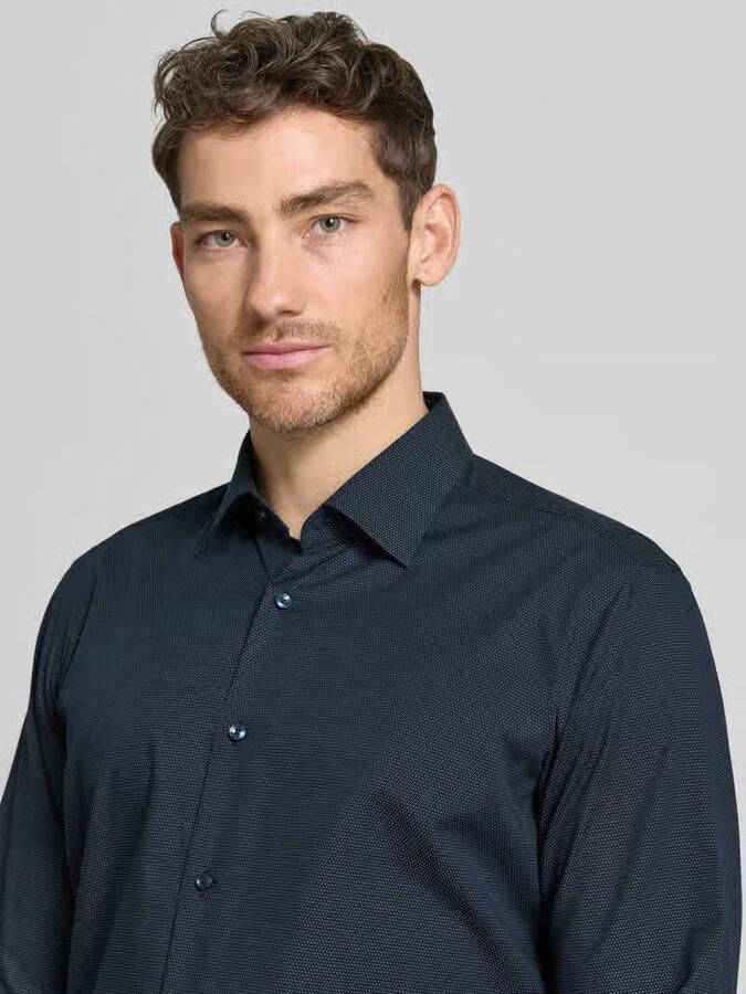 Boss regular fit zakelijk overhemd van katoenmix model 'JOE'