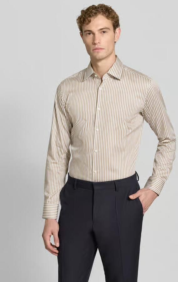 Boss Regular Fit zakelijk overhemd van pure katoen model 'H-Joe-kent' - Foto 3