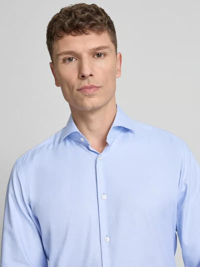 Boss regular fit zakelijk overhemd van puur katoen