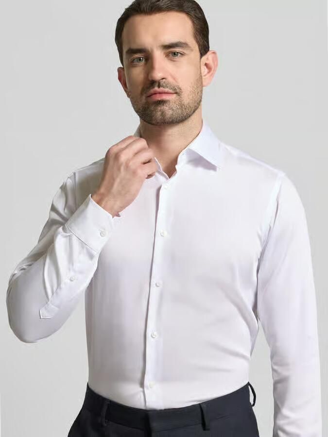 Boss regular fit zakelijk overhemd van puur katoen model 'H JOE KENT'