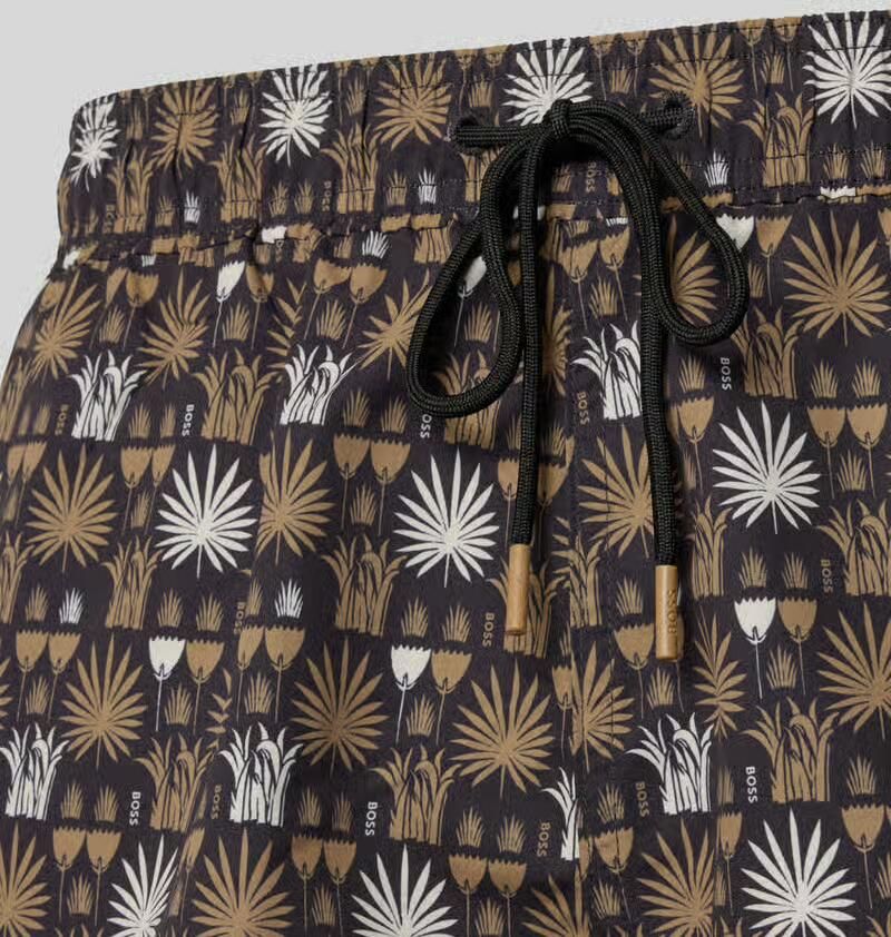 Boss regular fit zwembroek met all-over motief model 'CALA'