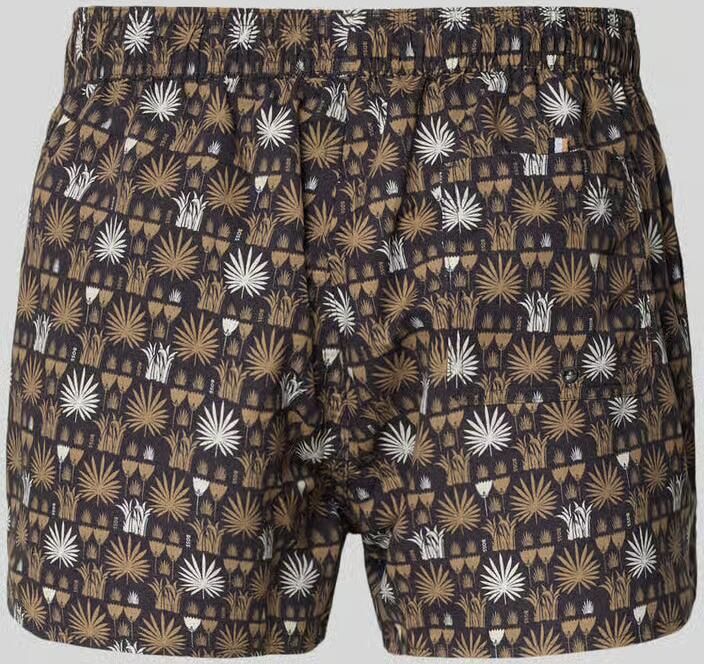 Boss regular fit zwembroek met all-over motief model 'CALA'