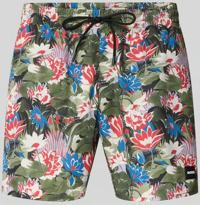 Boss regular fit zwembroek met all-over motief model 'PIRANHA' - Foto 2